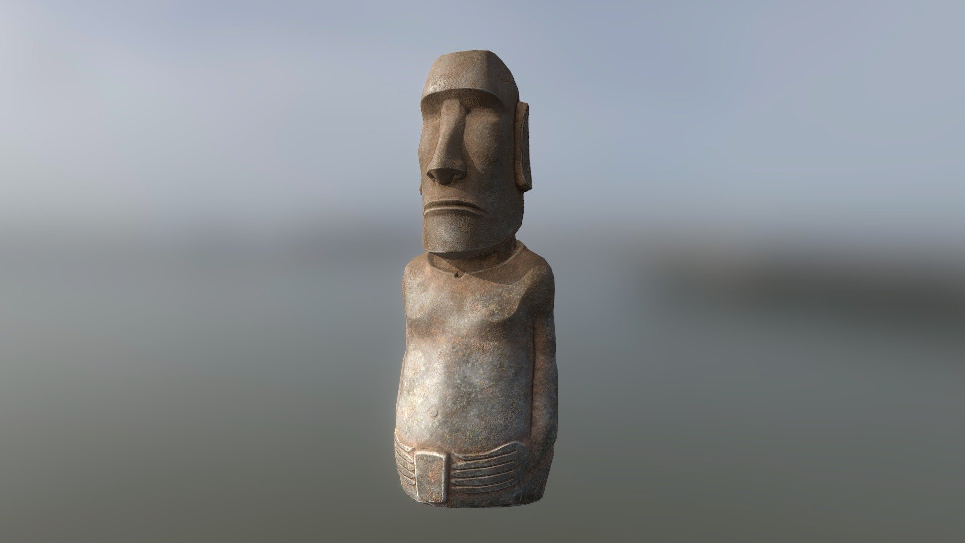 Easter Island Statue 3d model