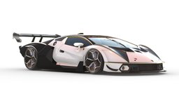 3d model Lamborghini Essenza SCV12 Bianco Asopo