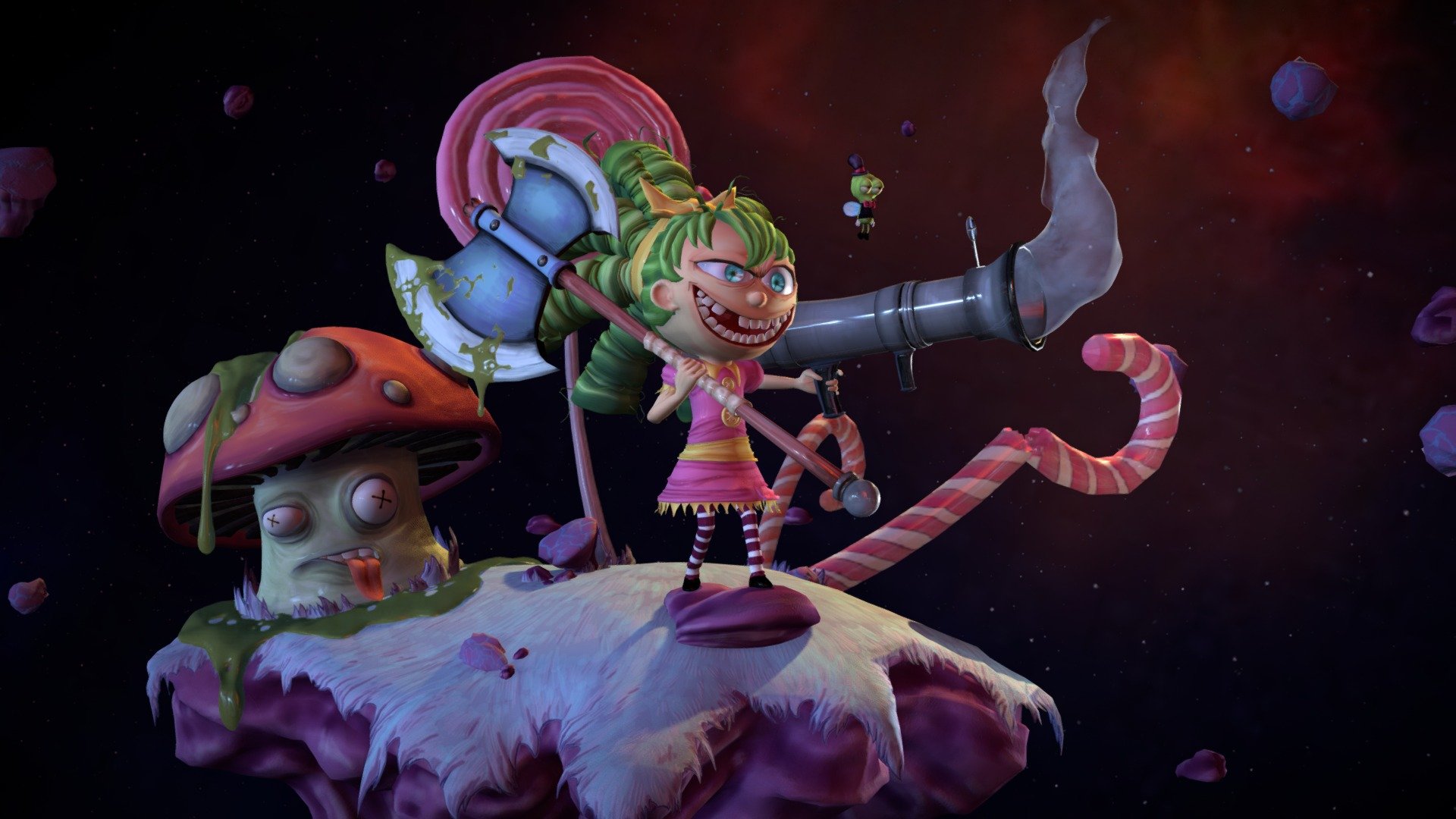 I hate fairyland,  Gertrude 3d model