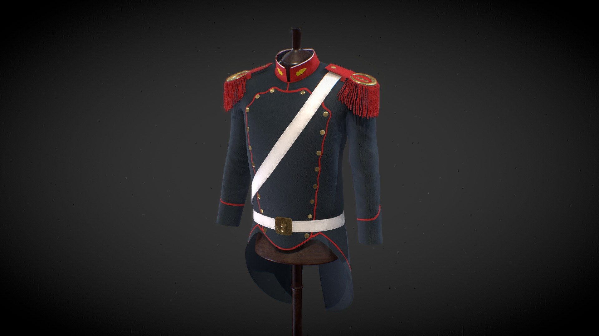 "Granaderos a caballos" uniform (Argentina) 3d model