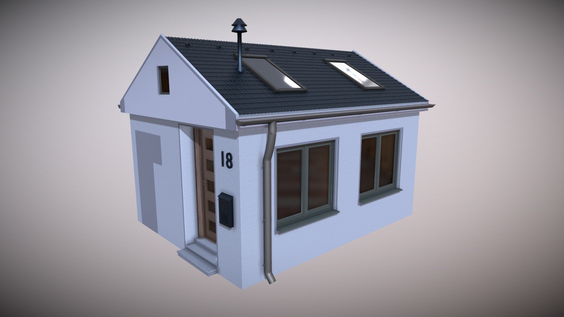 Family house German style 3d model