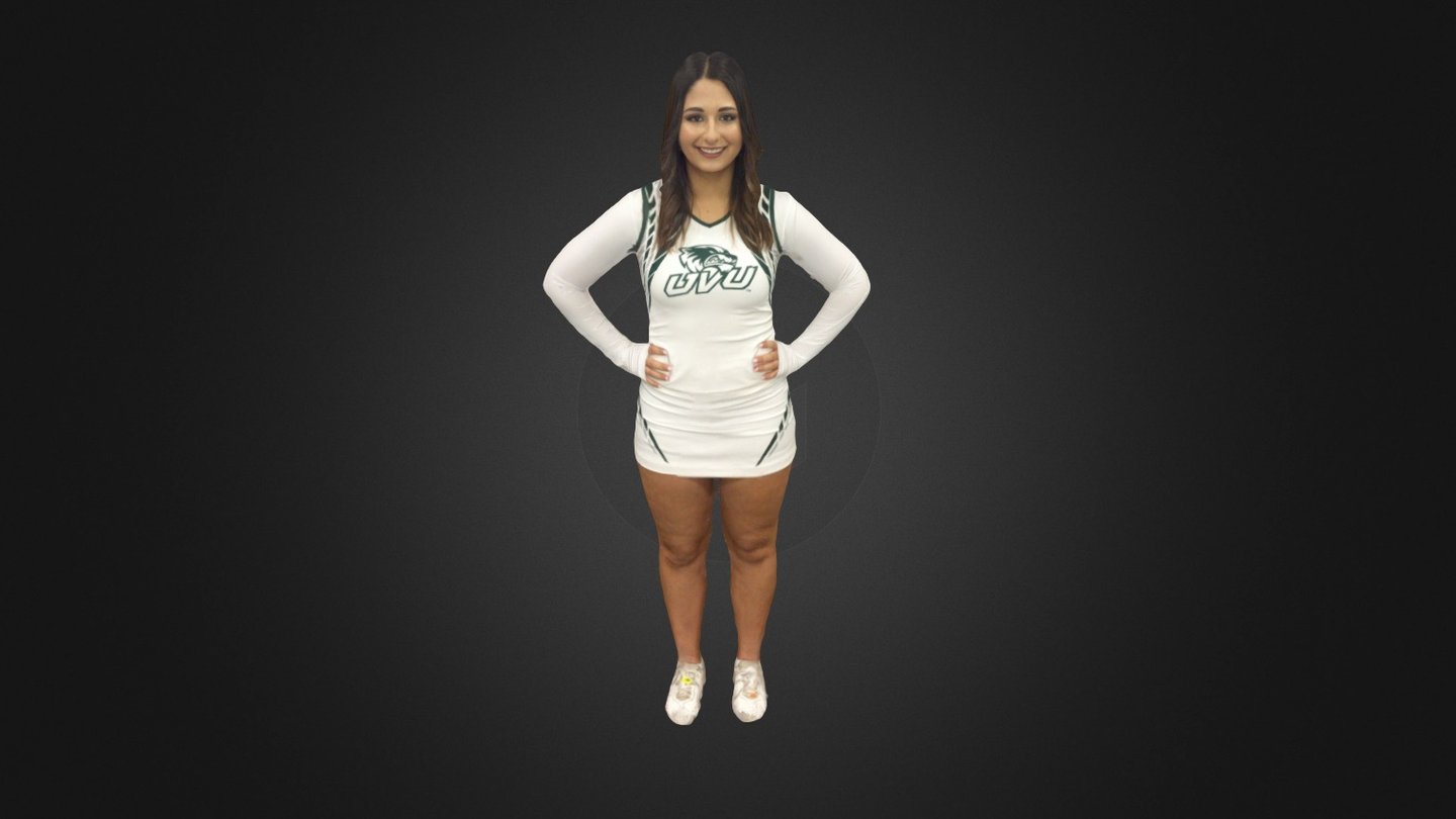 UVU Cheerleader Fullbody 3d model