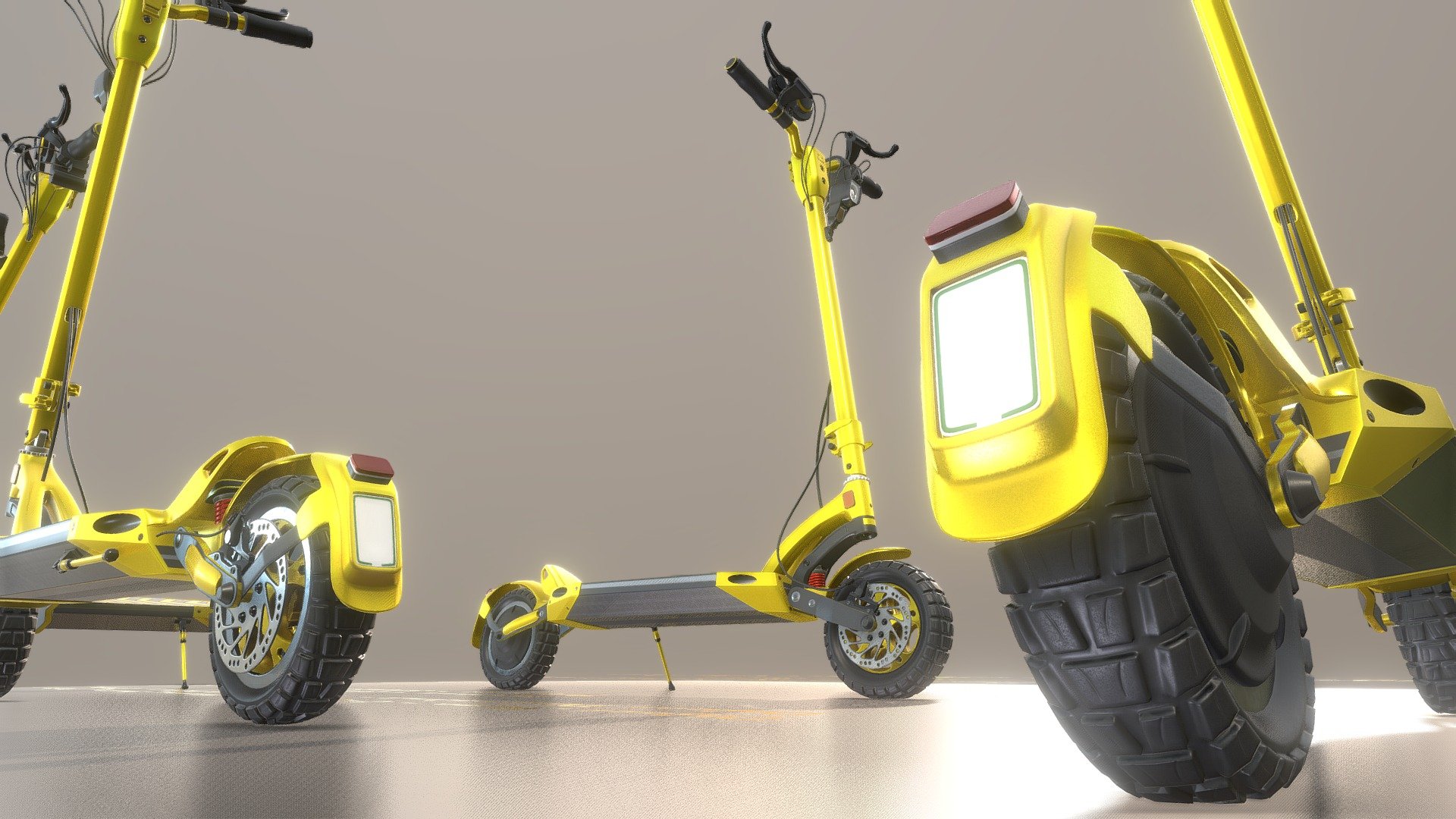 Offroad E-Scooter Hornet 3d model