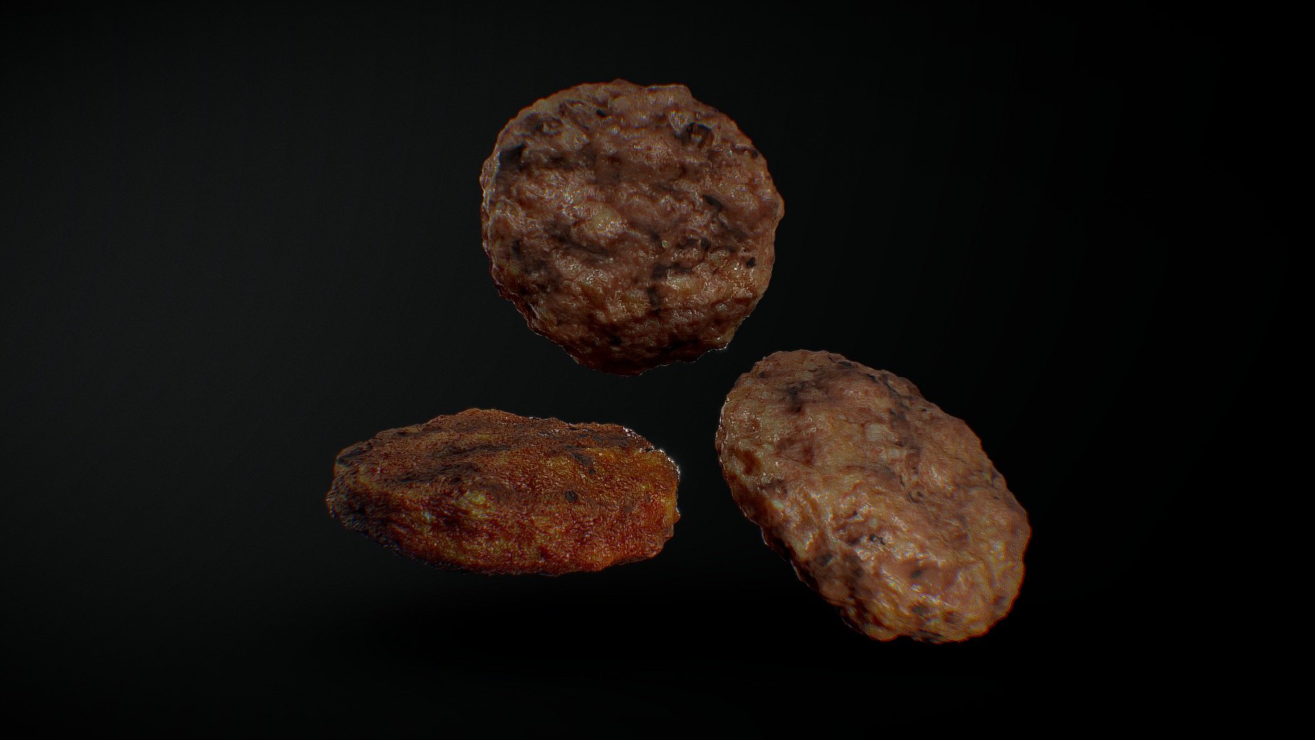 Steak Patties 3d model