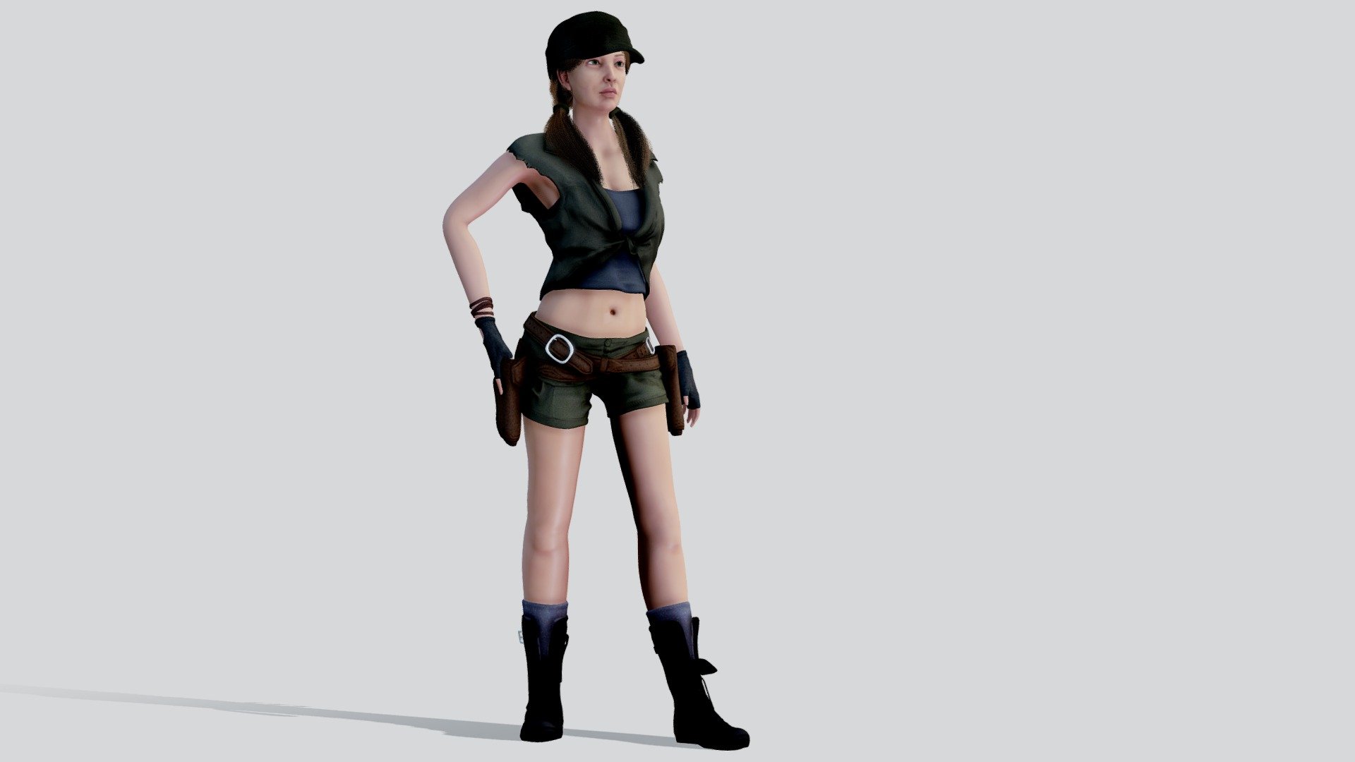 the walking dead : Rosita Espinosa 3d model