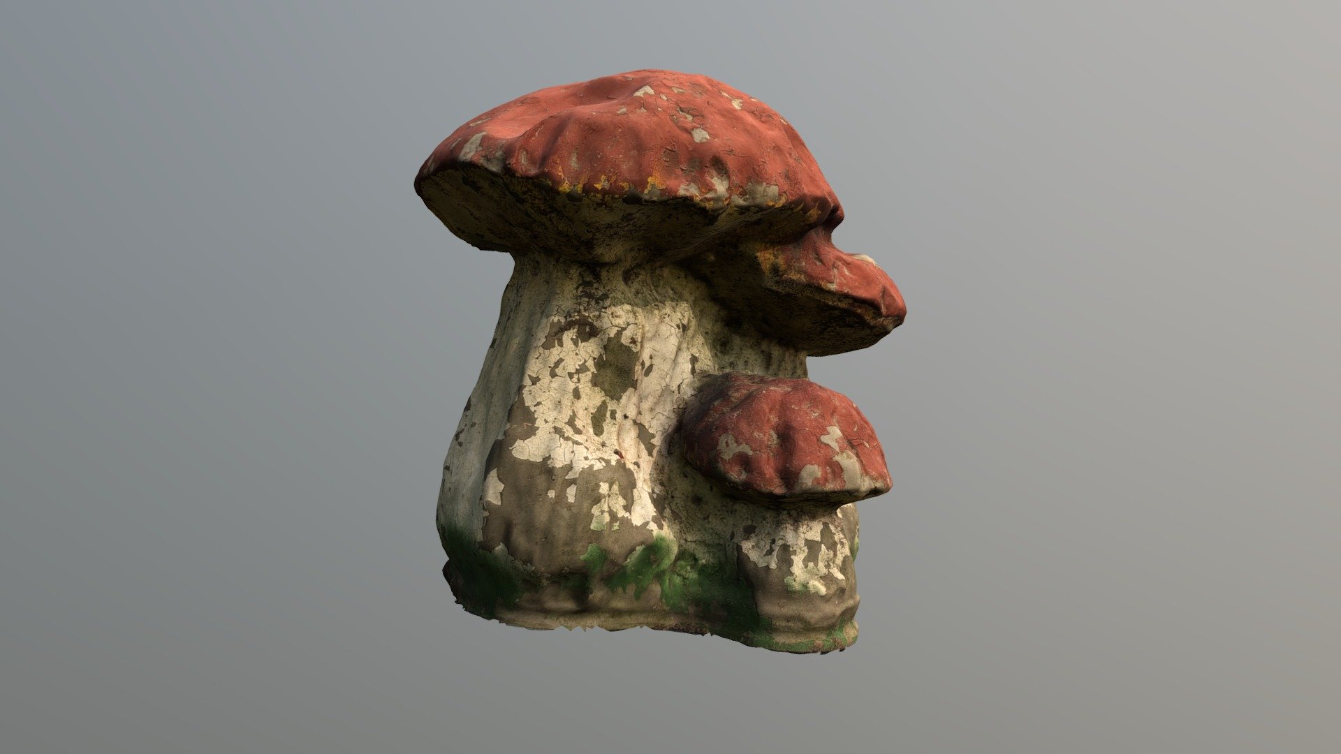 Outdoor decorative mushroom 3d model