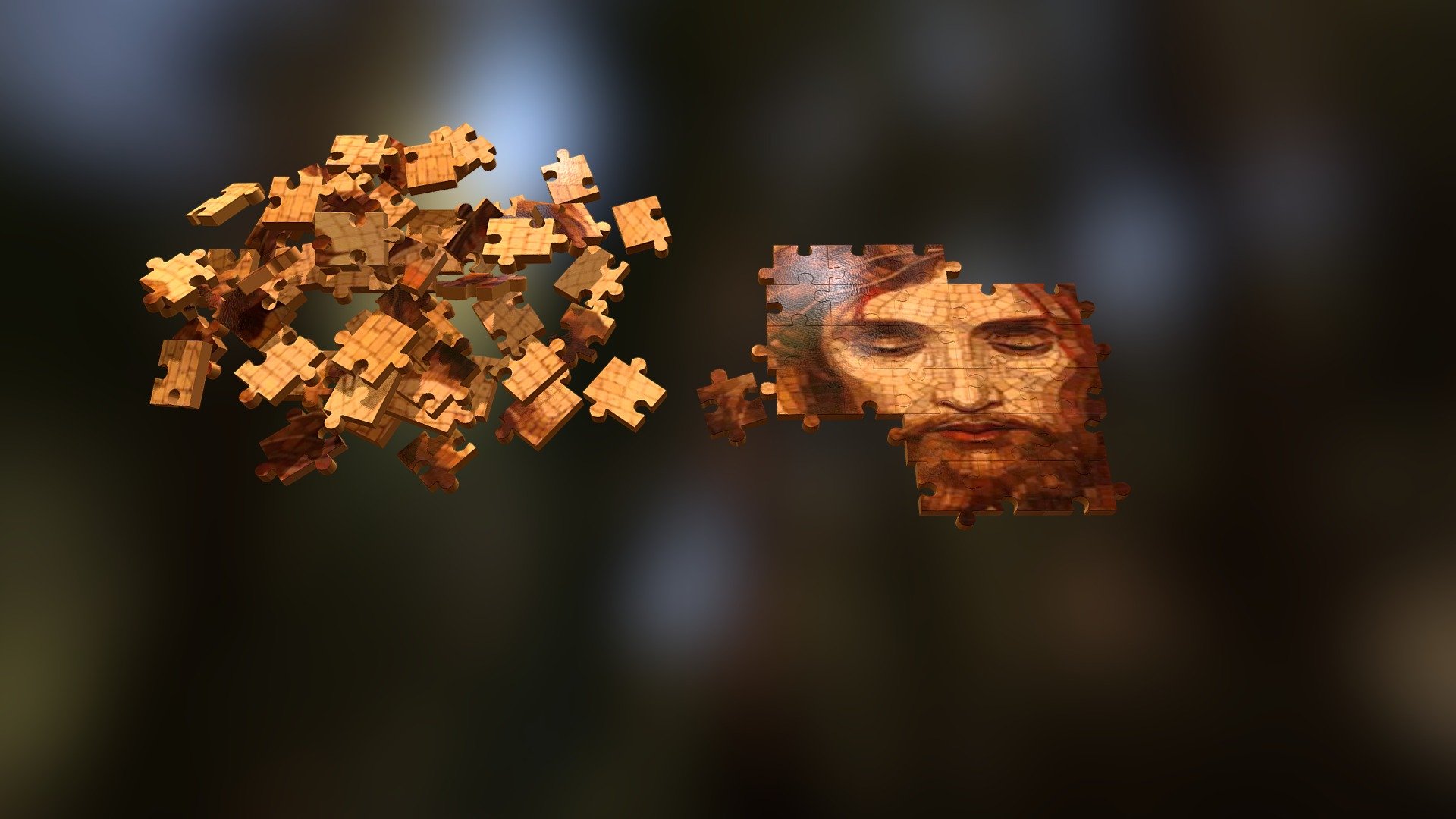 Jesus Puzzle 3d model