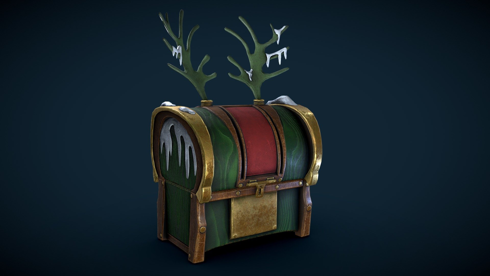 Christmas Chest 3d model