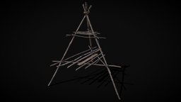 Primitive Tripod Cooking Rack