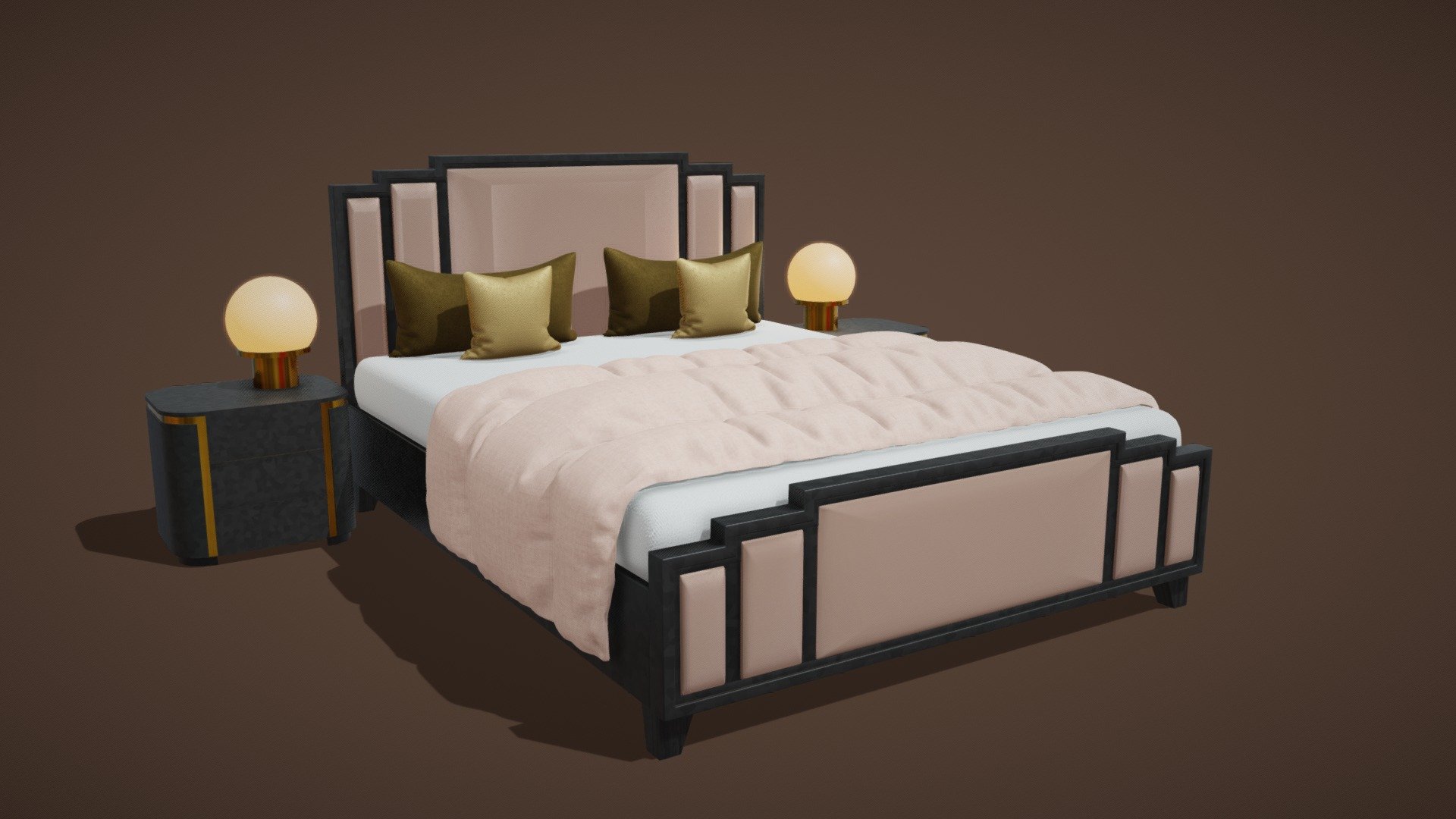 Bed 02 3d model