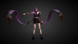 K / DA Evelynn PBR game 3d-modeling