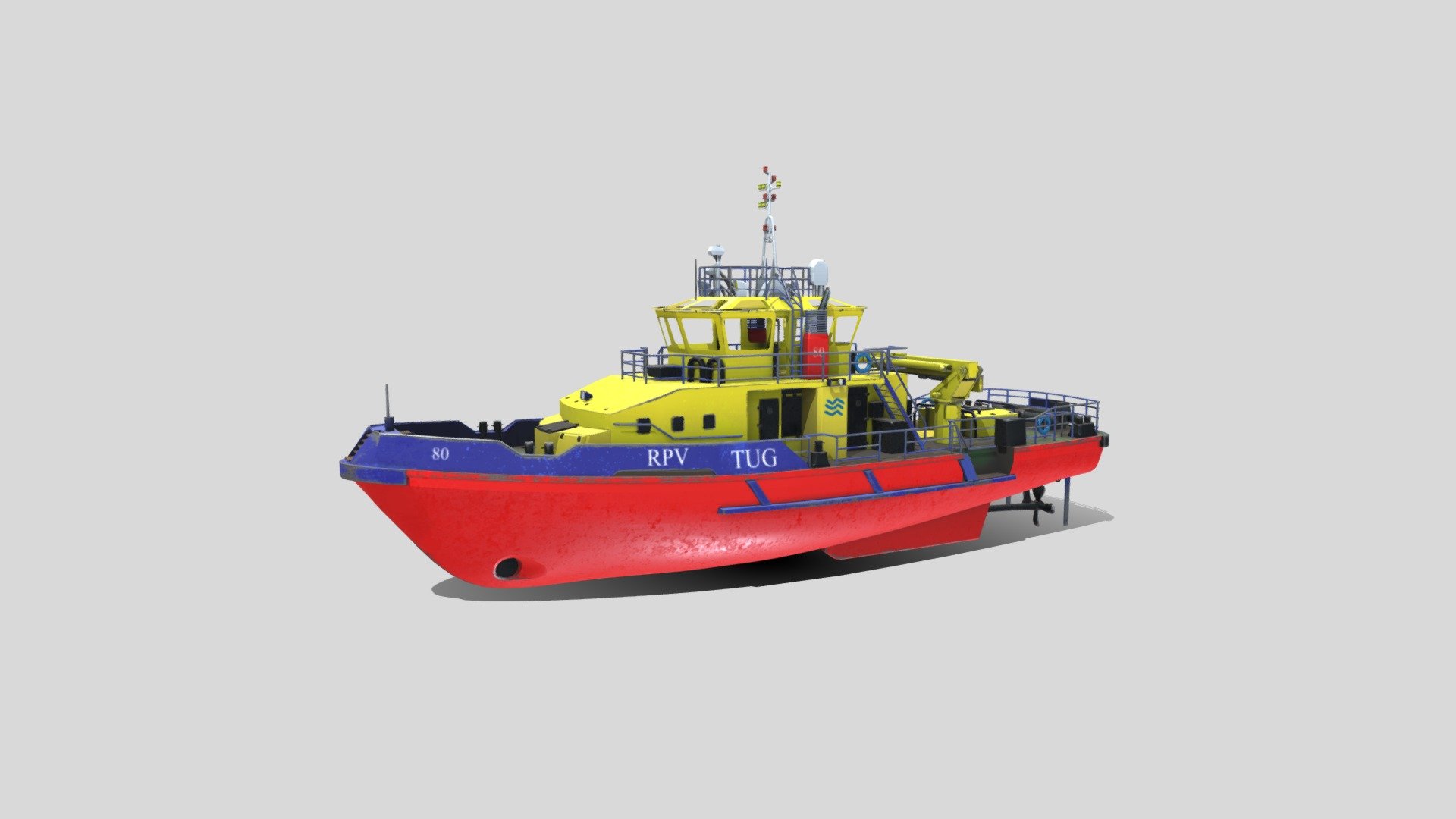 Tugboat PBR 3d model