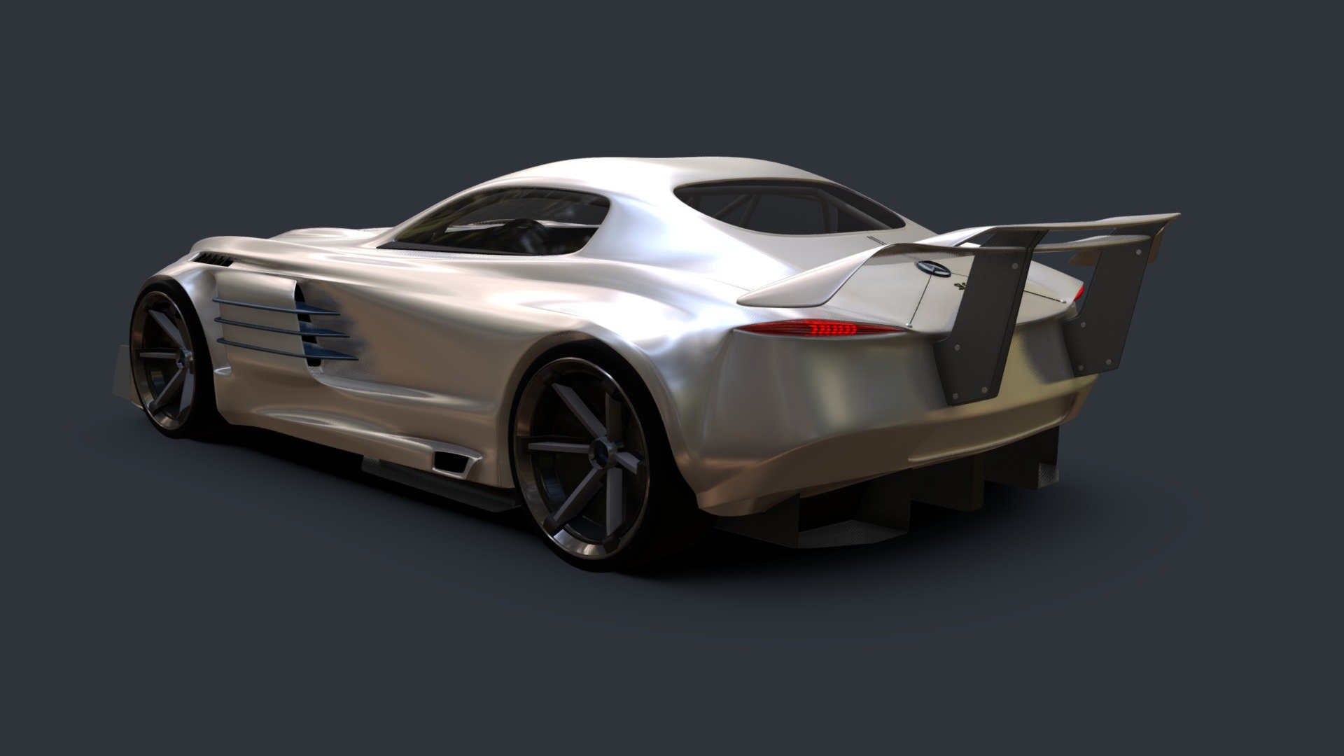 SLS AMG Gullwing concept 3d model