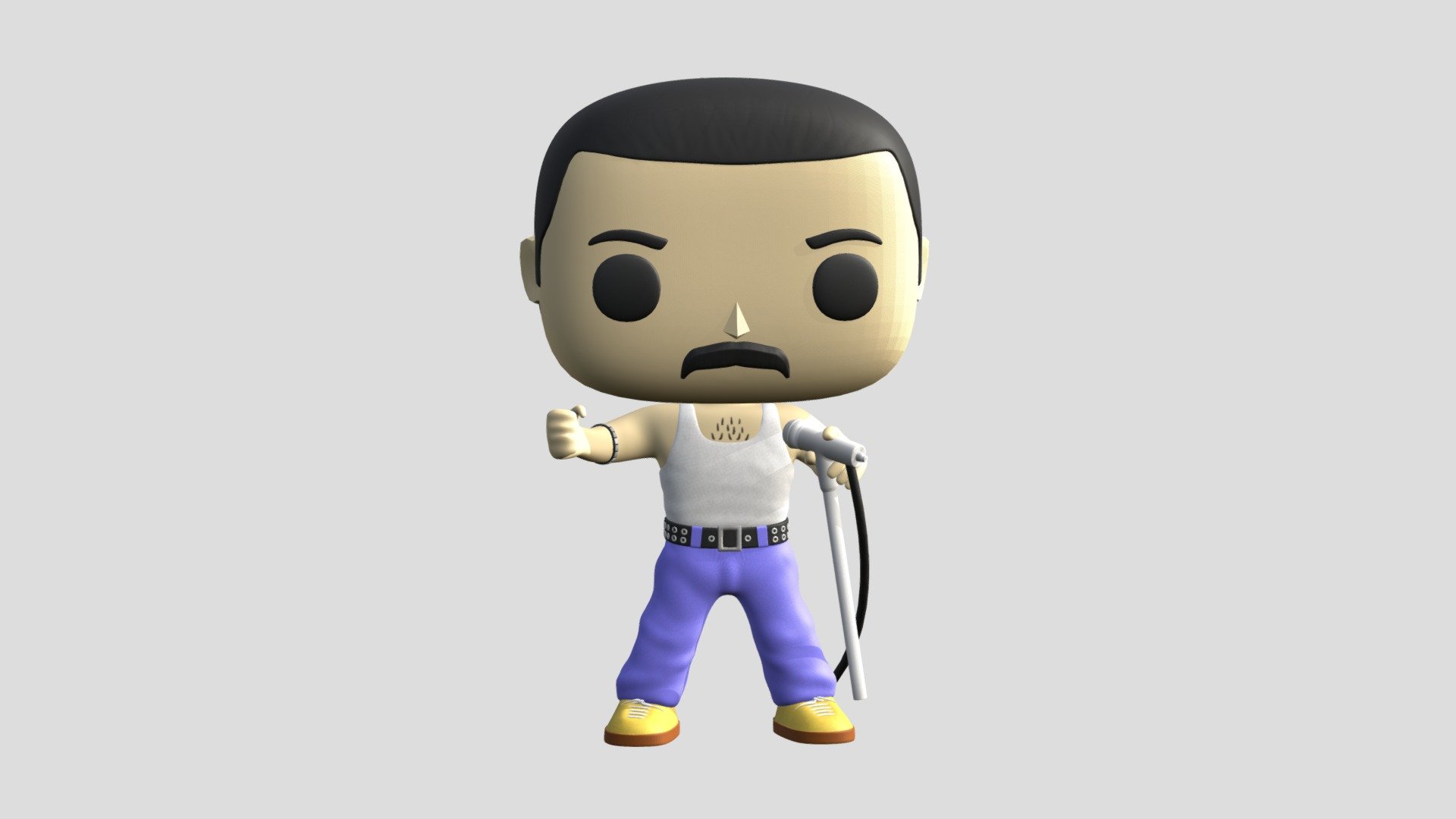 Freddie Funko Pop Style 3d model