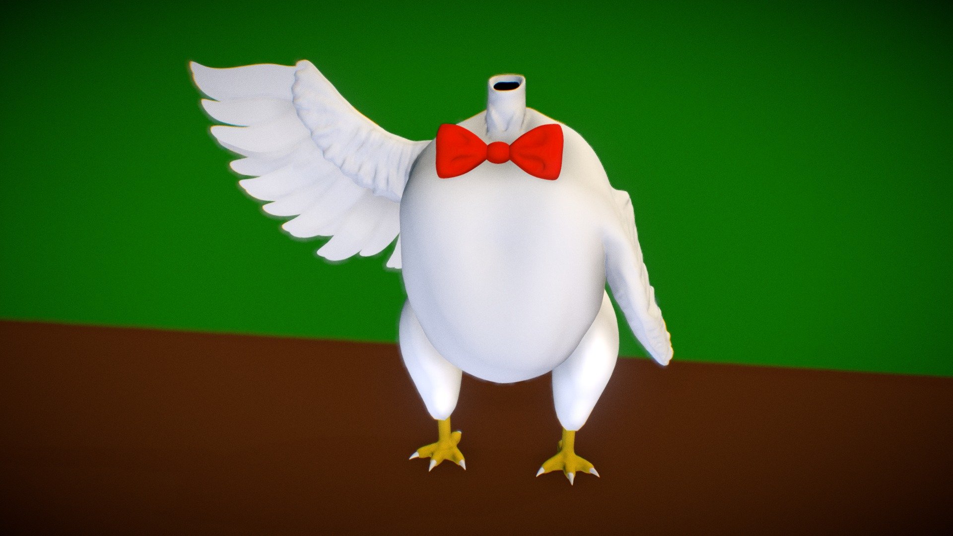 Bucky Chicken 3d model