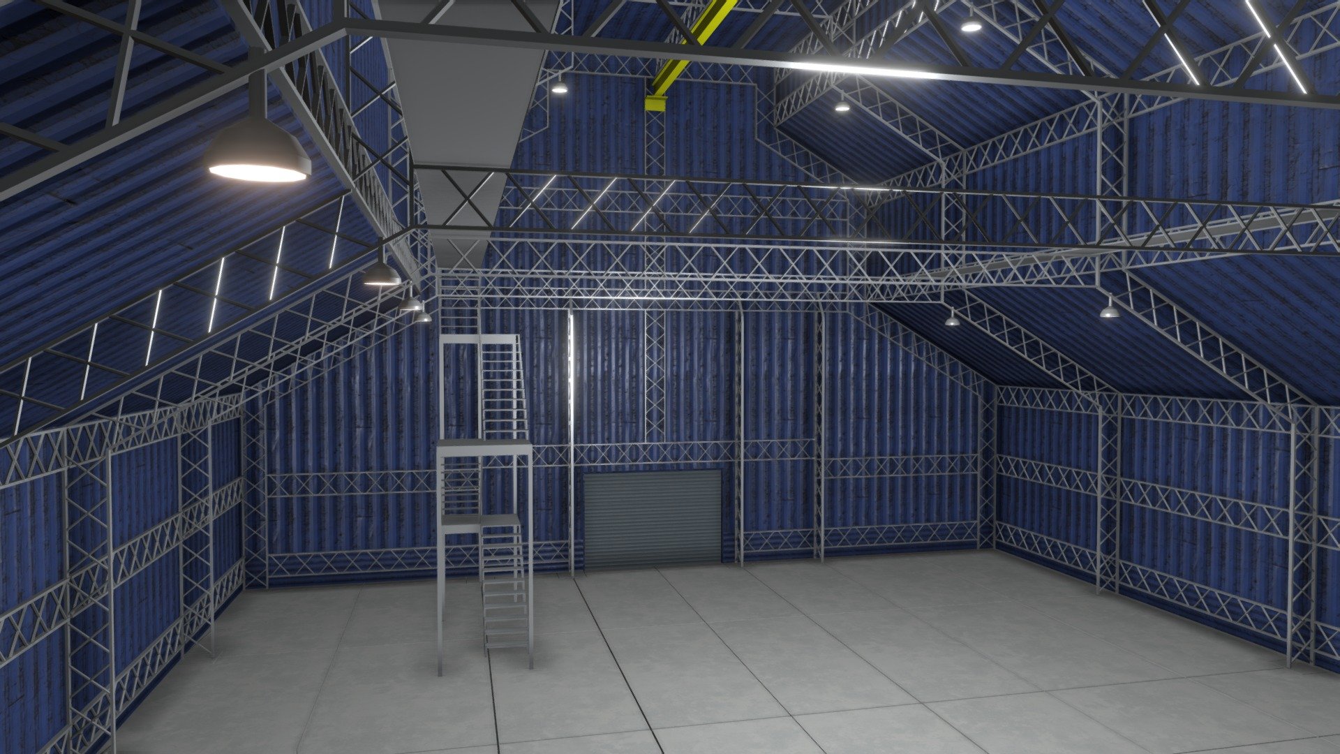 Warehouse Building 3d model