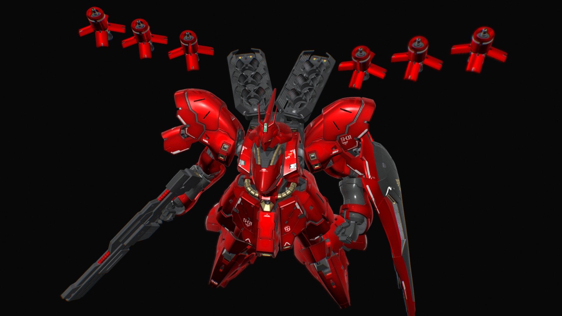 Sazabi MSN-04 3d model