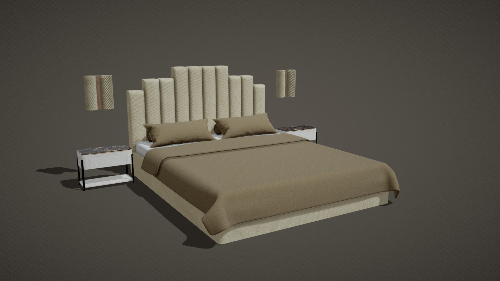 Bed 03 3d model