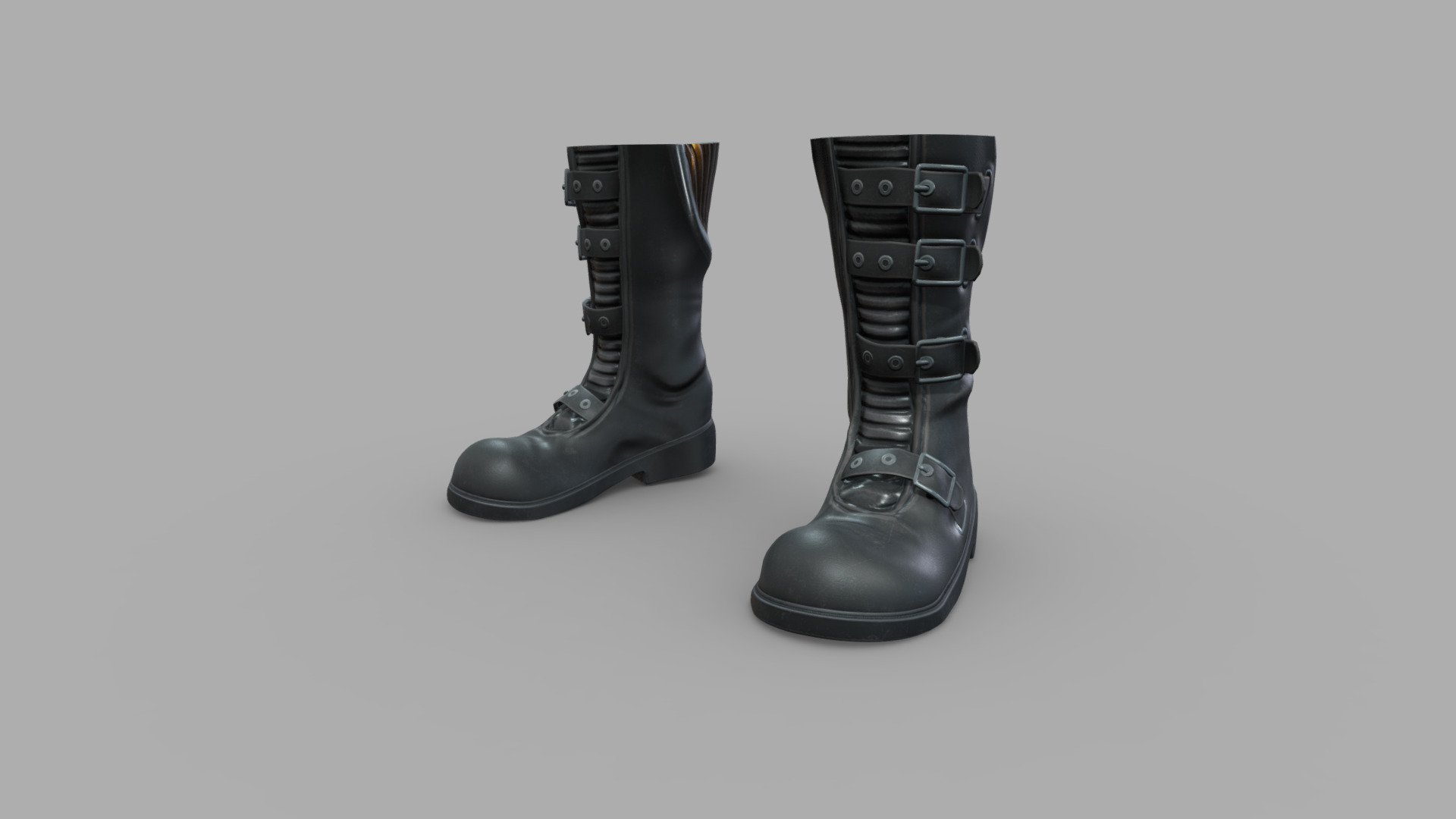 Modern Rider Boots 3d model