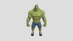 Low Poly Hulk Stylzed