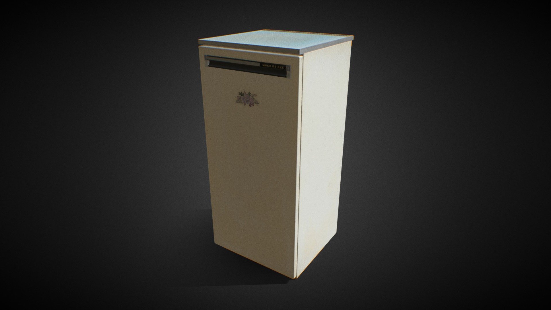 Old Soviet Fridge "MINSK 12E" 3d model