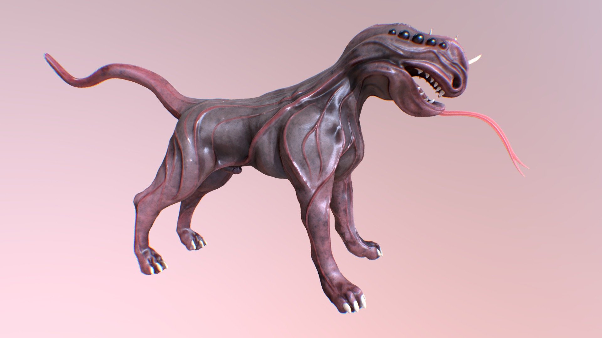 hell dog 3d model