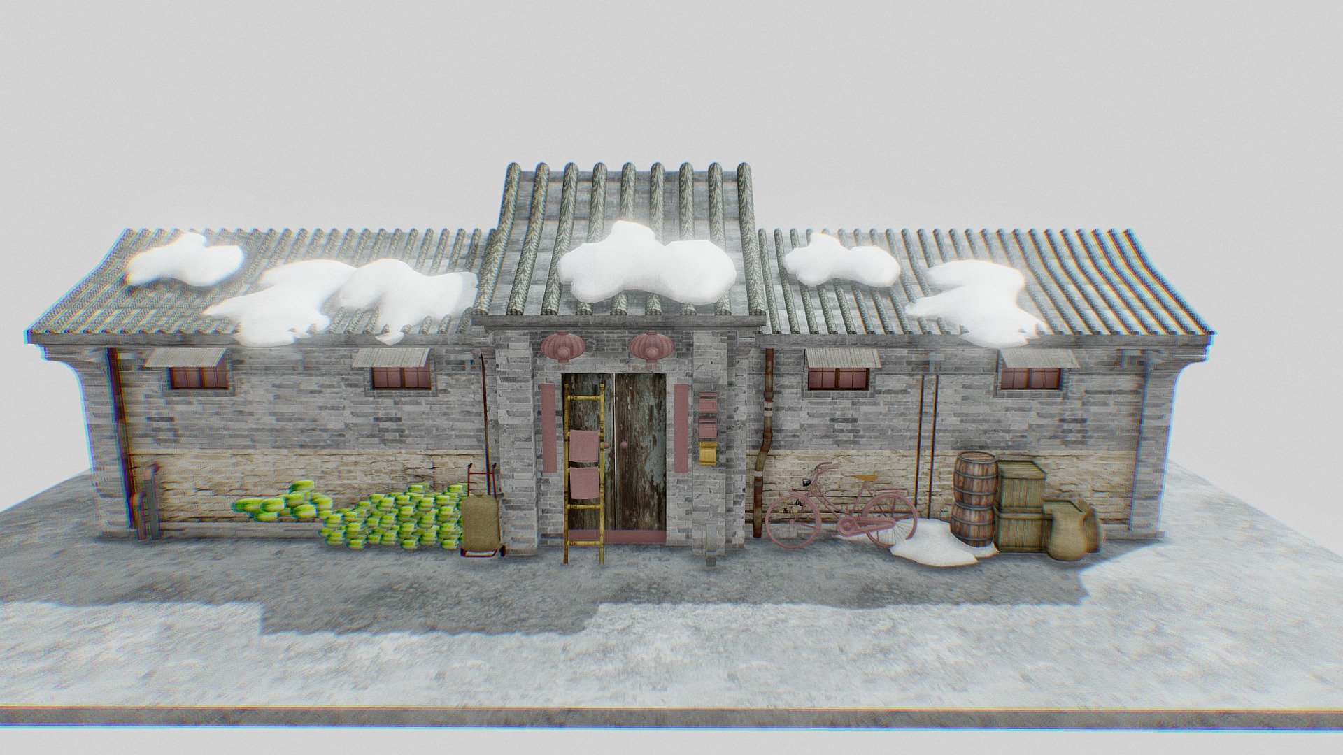 Beijing Hutong 3d model