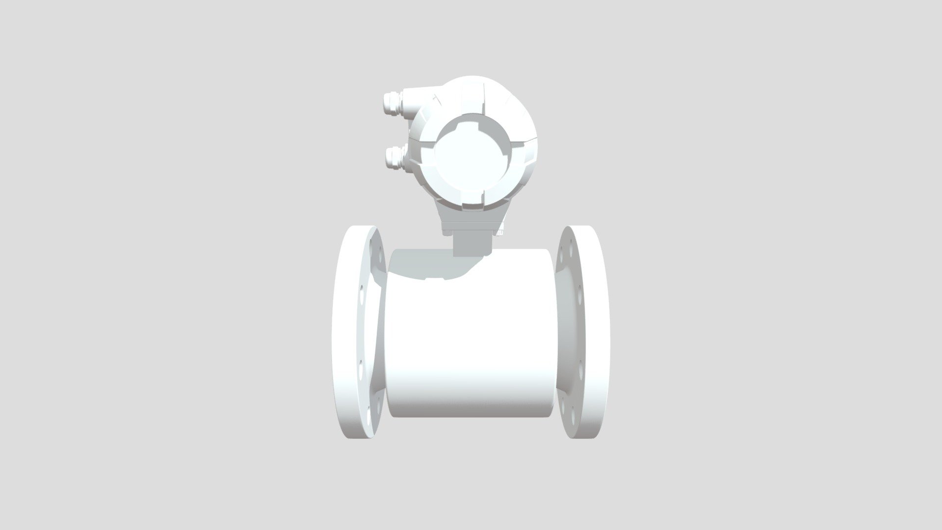 Standard Intelligent Electromagnetic Flowmeter 3d model