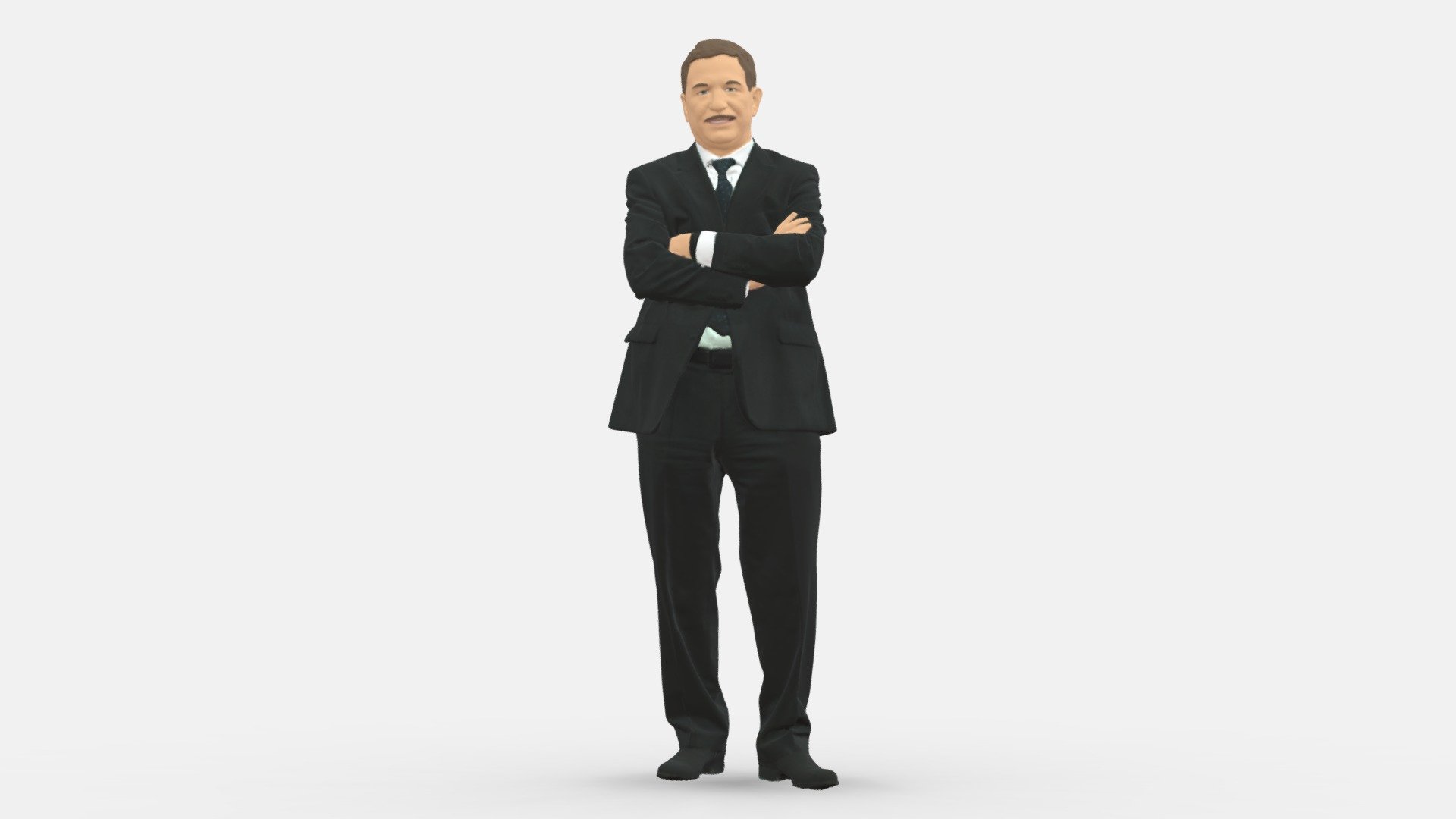 Man With Arms Crossed 0657 3d model