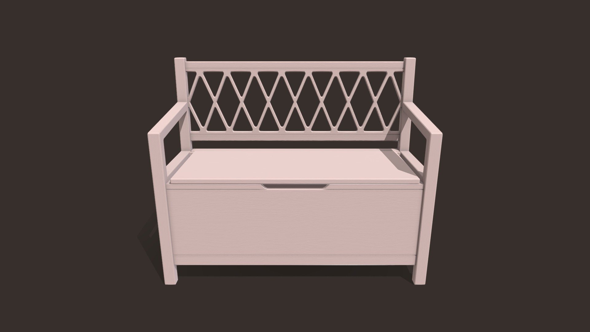 Kids Bench 3d model