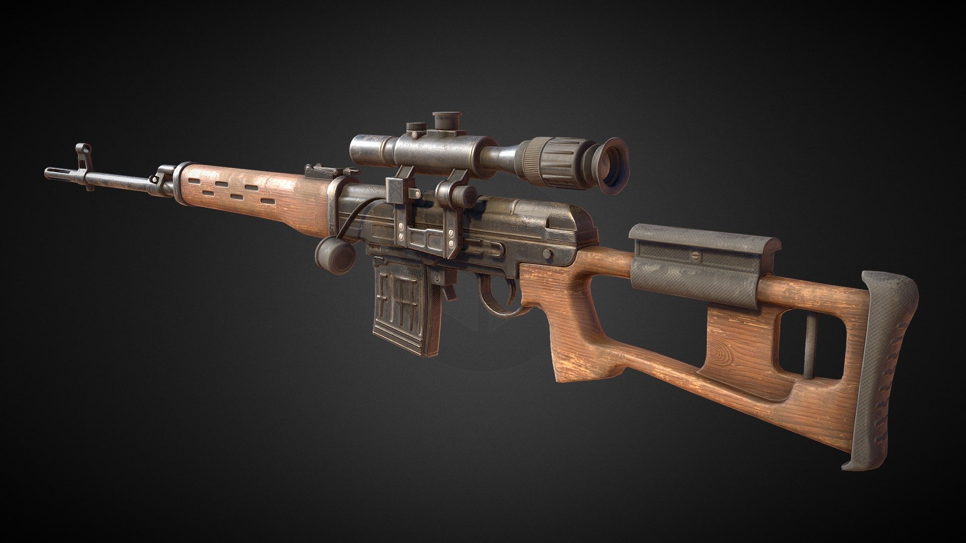 SVD_Gun 3d model