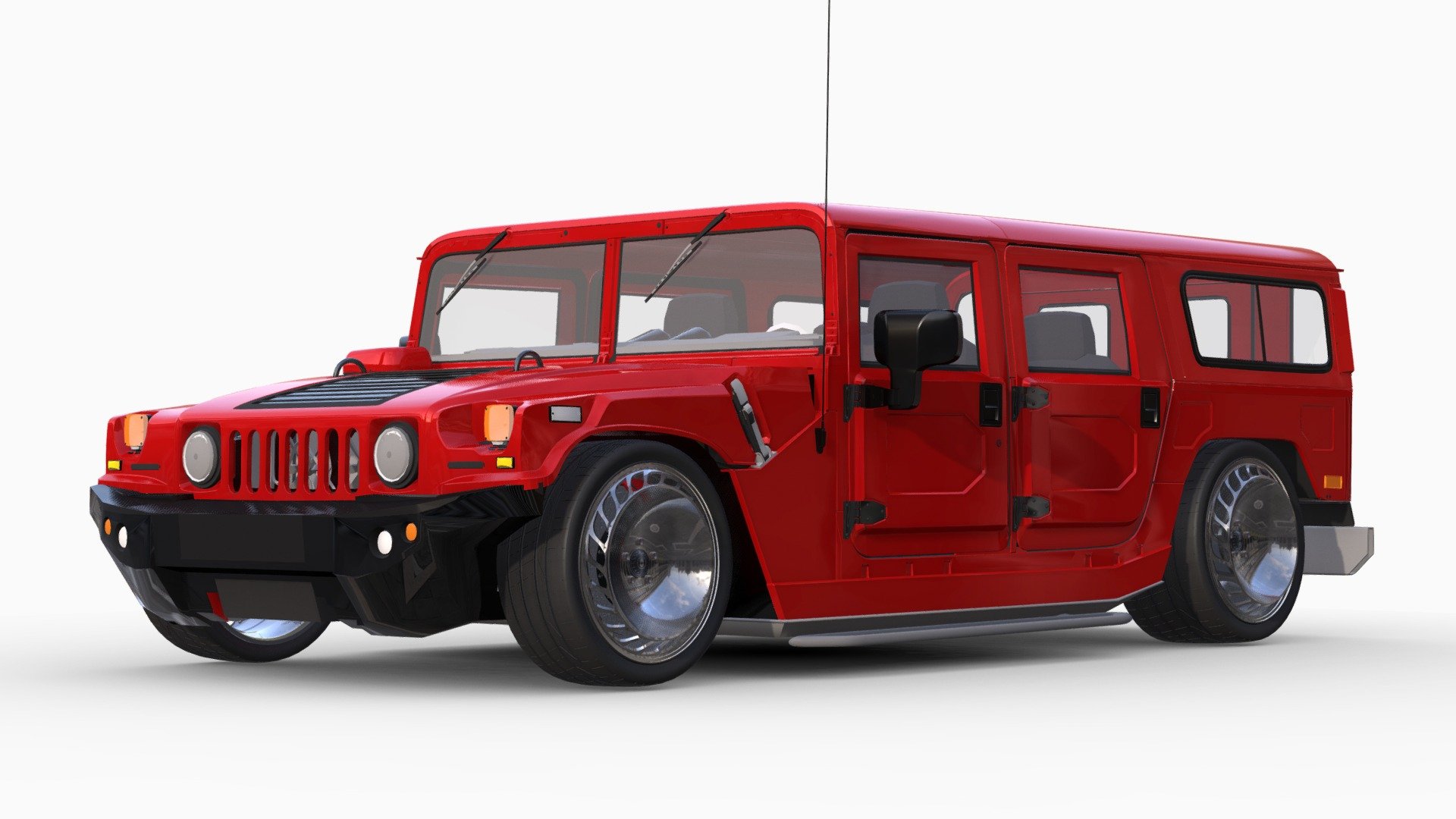 3d model Hummer H1 3d model