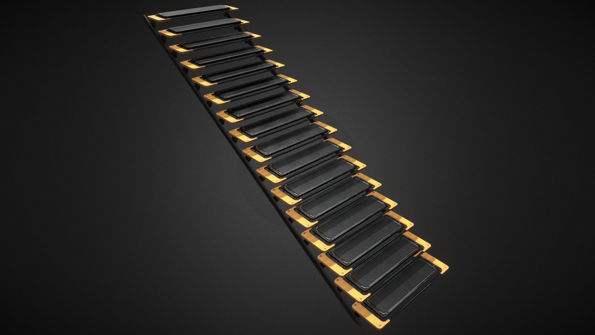 Sci-fi stairs 3d model