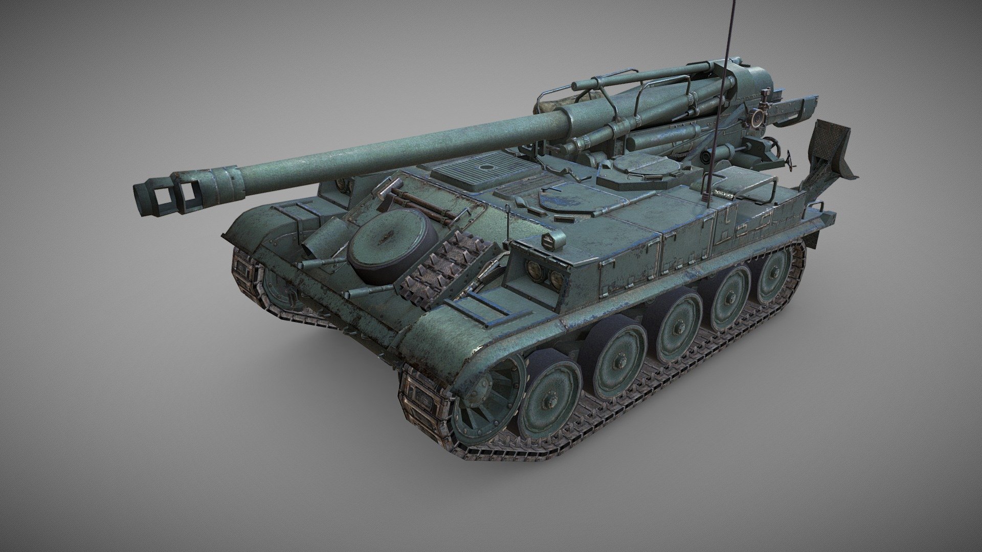 AMX 13F3AM for "World of Tanks" MMO 3d model