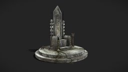 Gothic Crypt Stone Throne