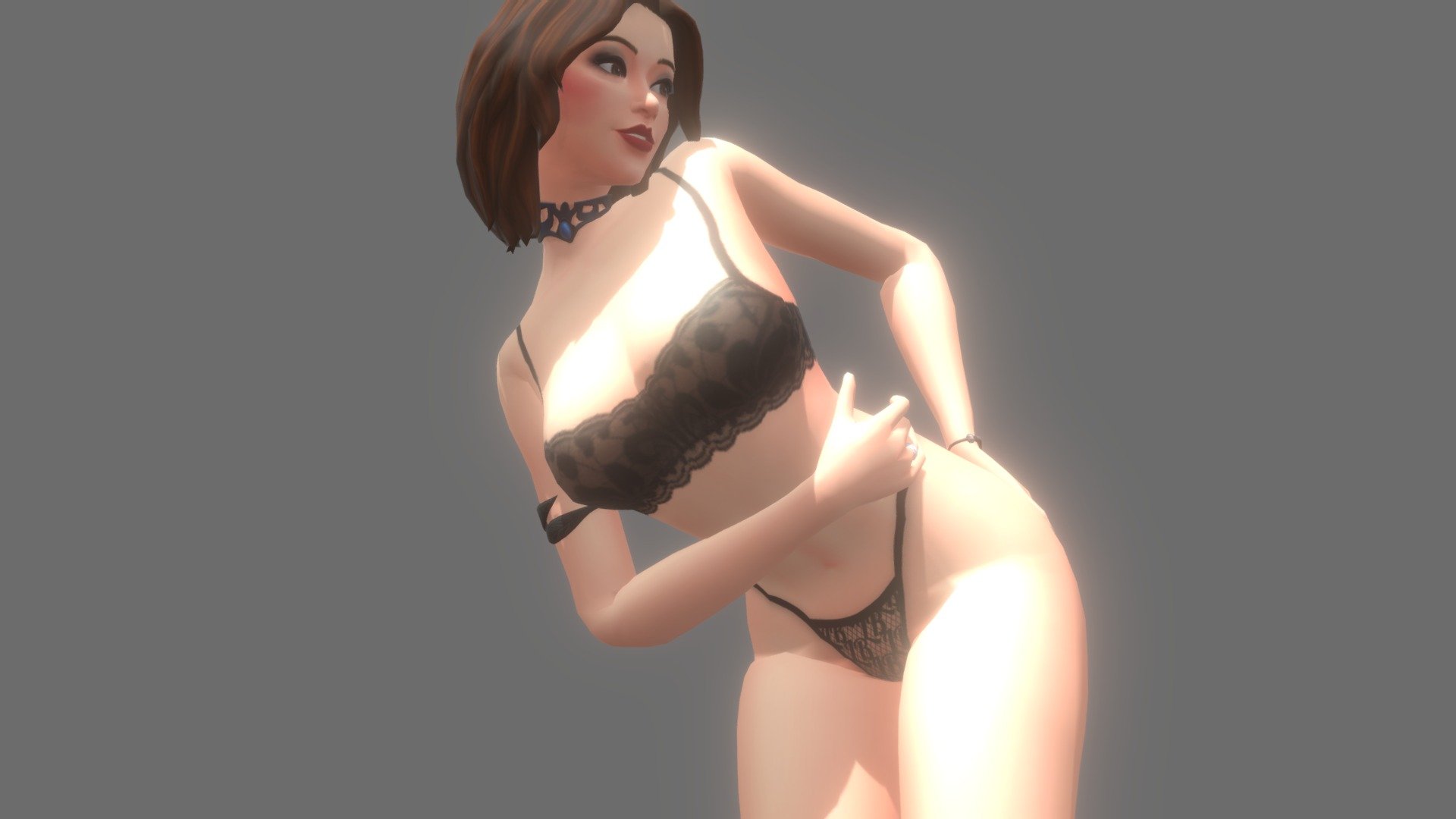 Bikini Female 002 3d model