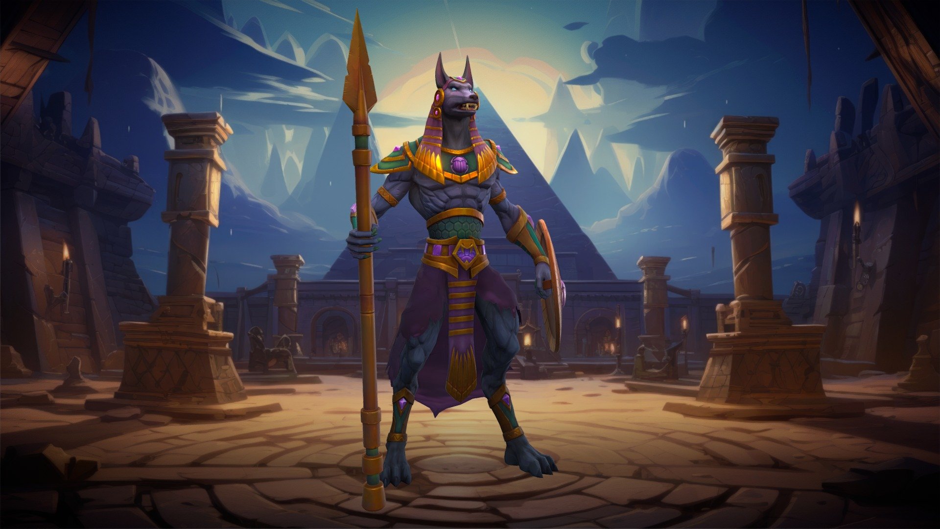 Stylized Anubis 3d model