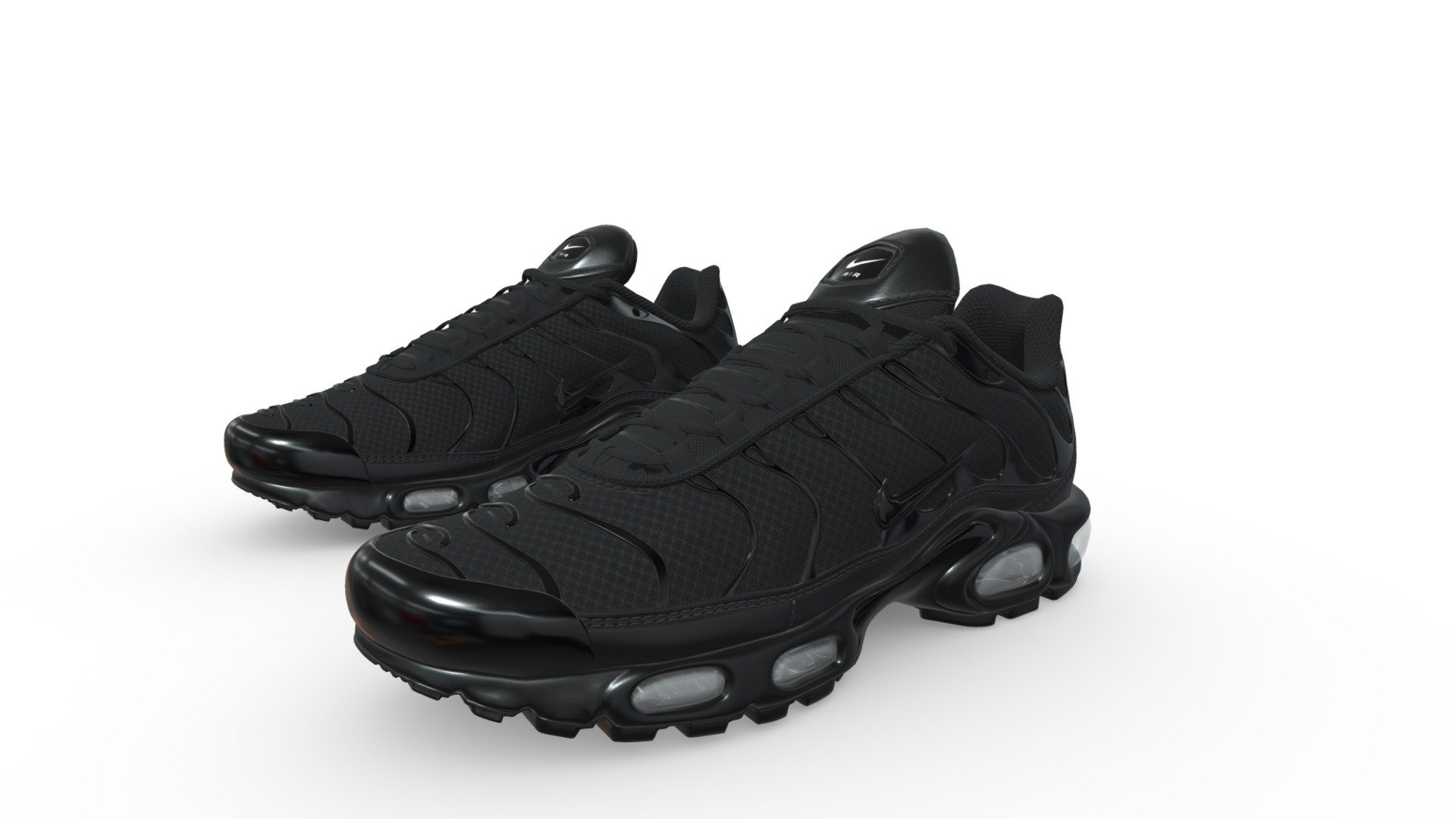 Air Max Plus Black PBR 3d model