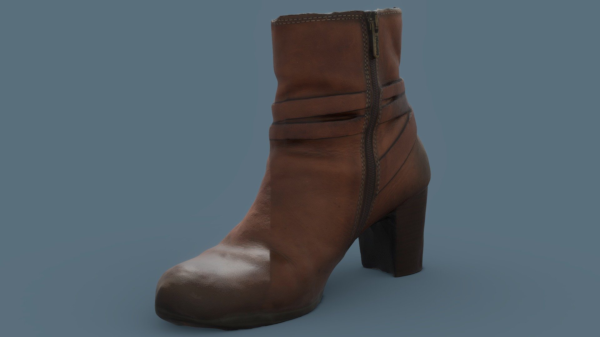 Leather Ankle Boot Scan 3d model