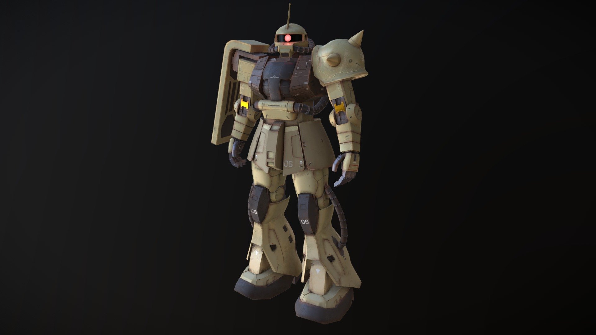 MS-06F Zaku II 3d model