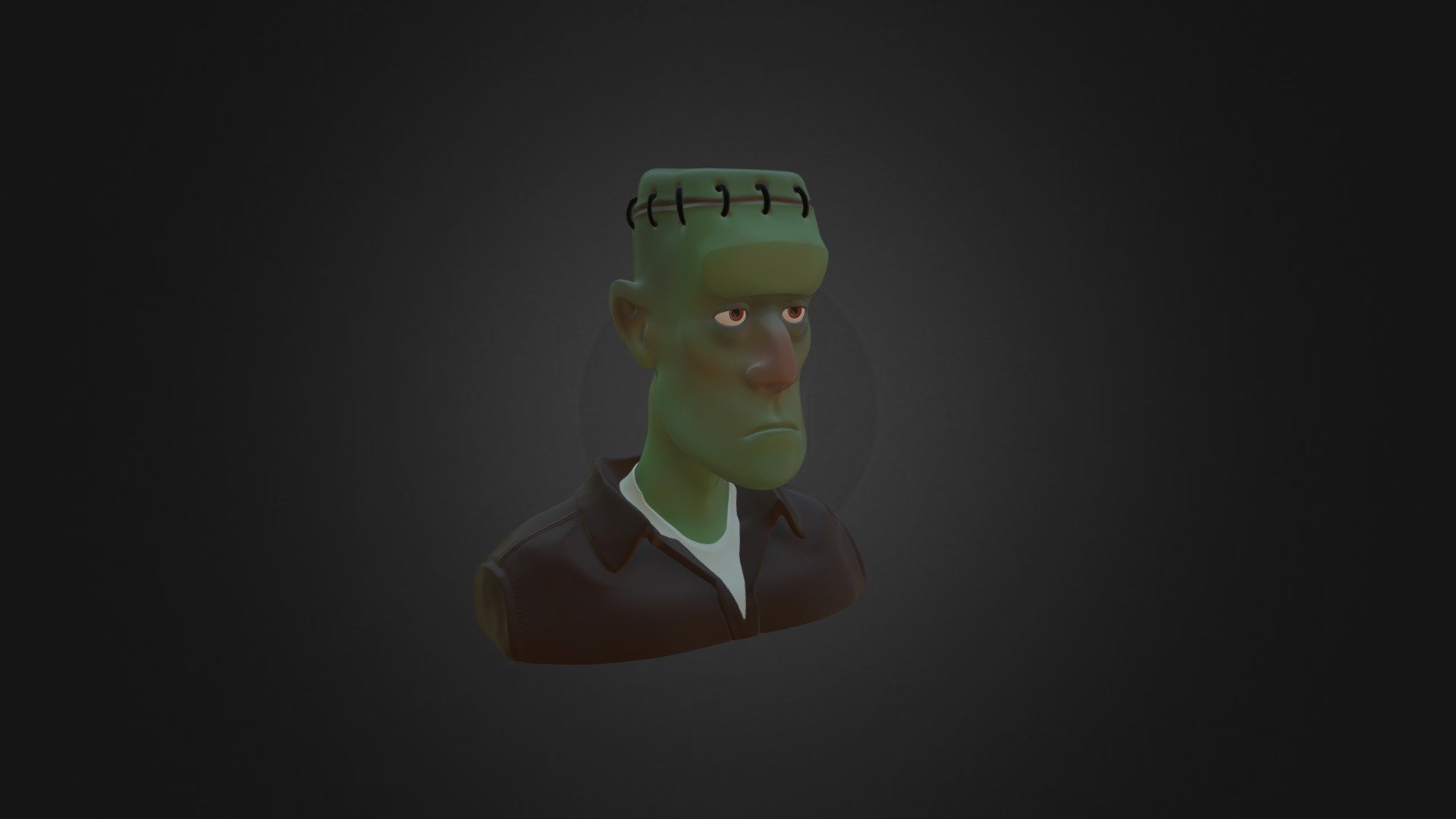 Cartoon Frankenstein 3d model