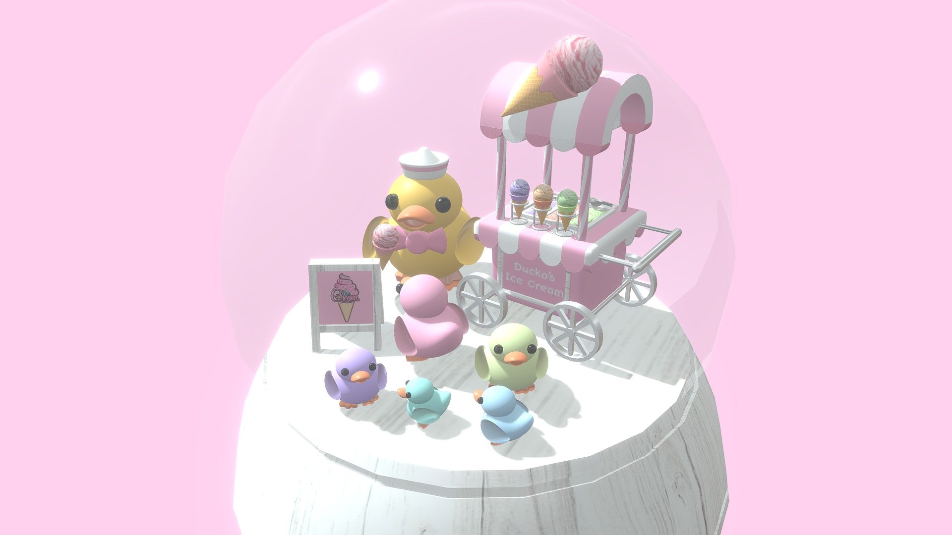 Duckos Ice Cream_1111448004 3d model