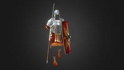 Roman Armor-rigged,animated In Progress