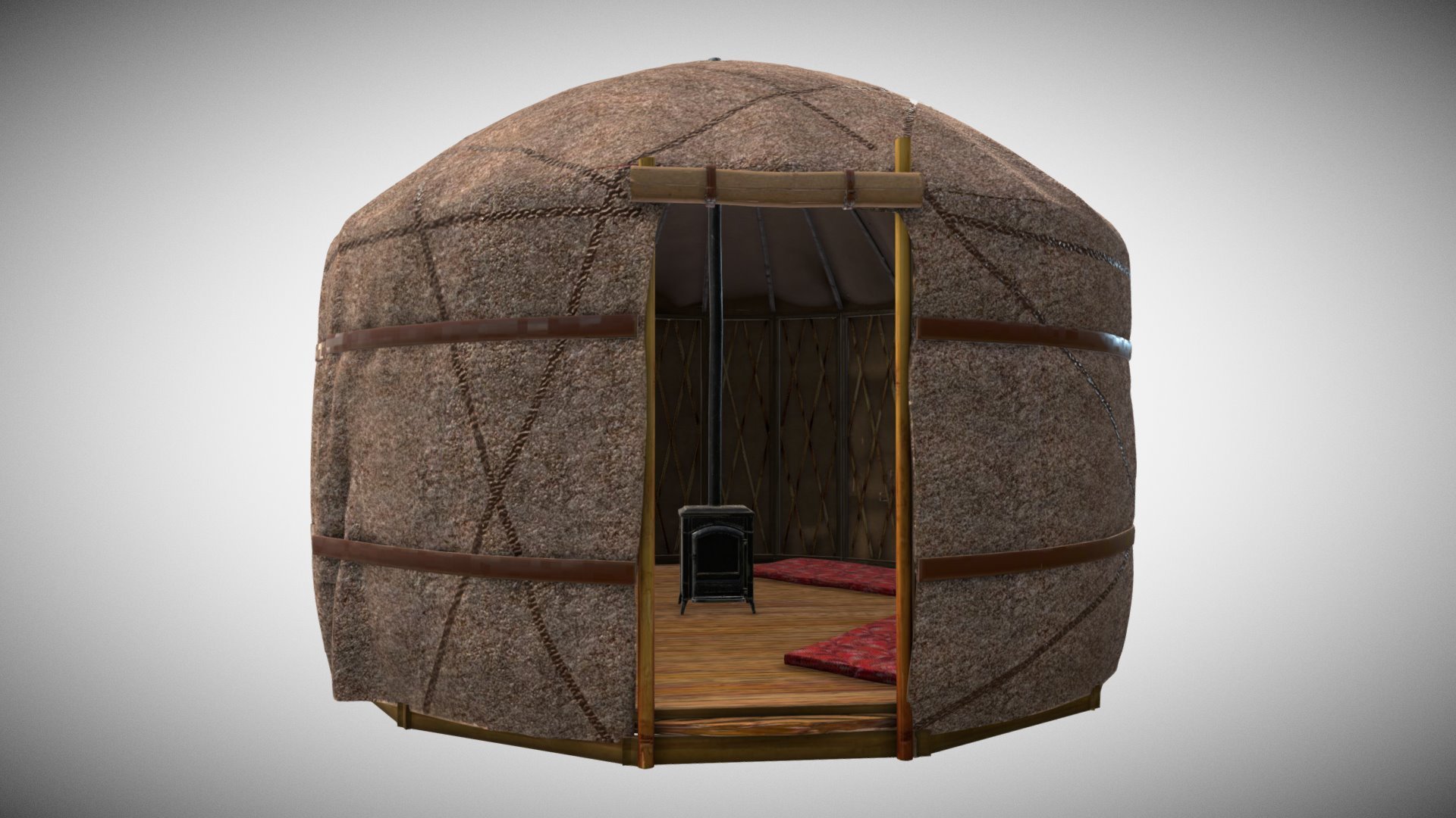 Mongolian Yurta C 3d model