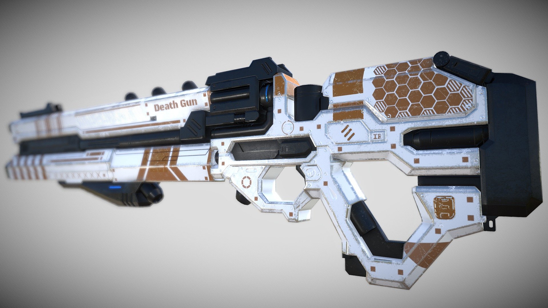 Sci-fi -LaserGun 3d model