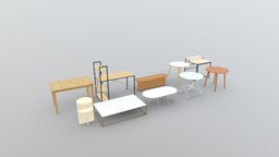 Table Pack | Blender-UE5-C4D-3DS-max | 1