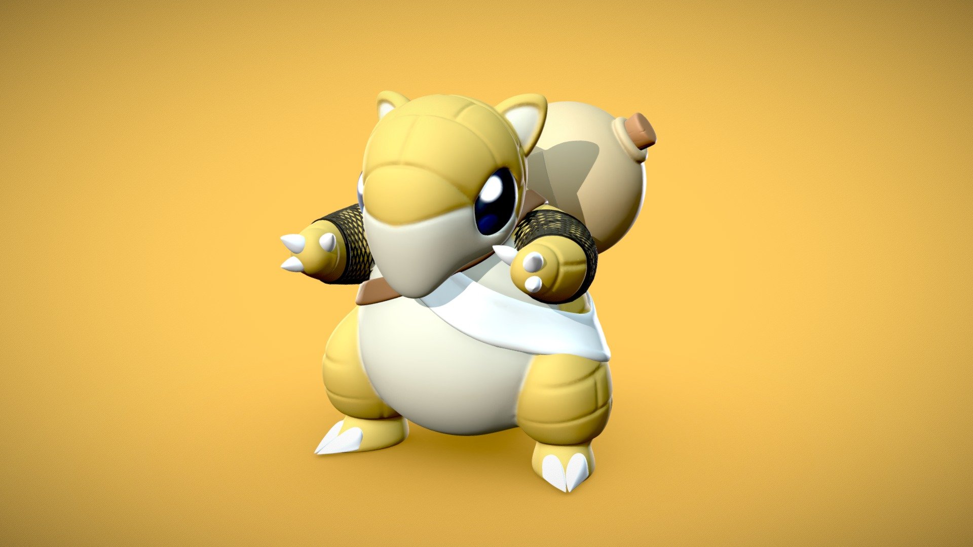 Sandshrew Gaara 3d model