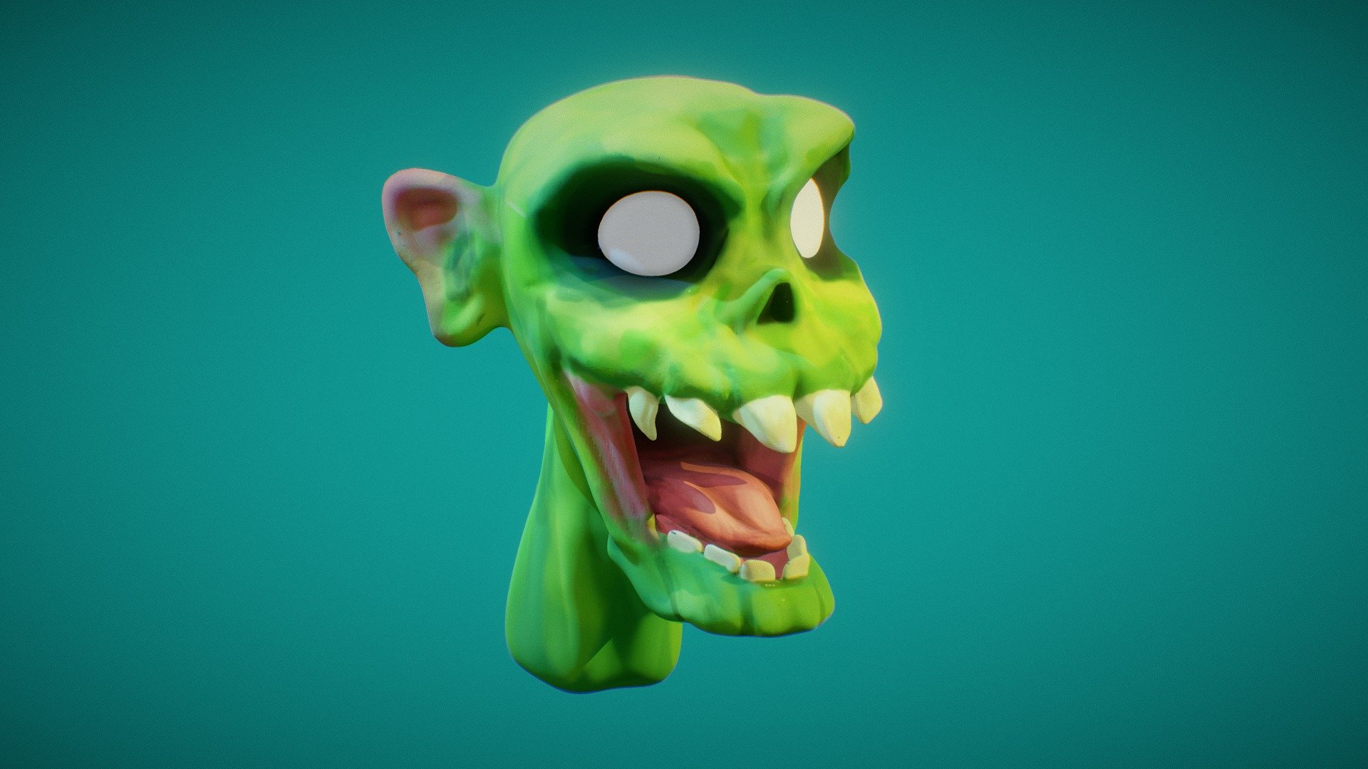 Cartoon Zombie (Blender Sculpt) 3d model