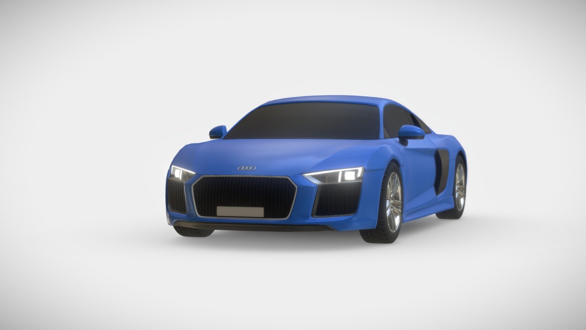 Audi R8 v10 2016 3d model