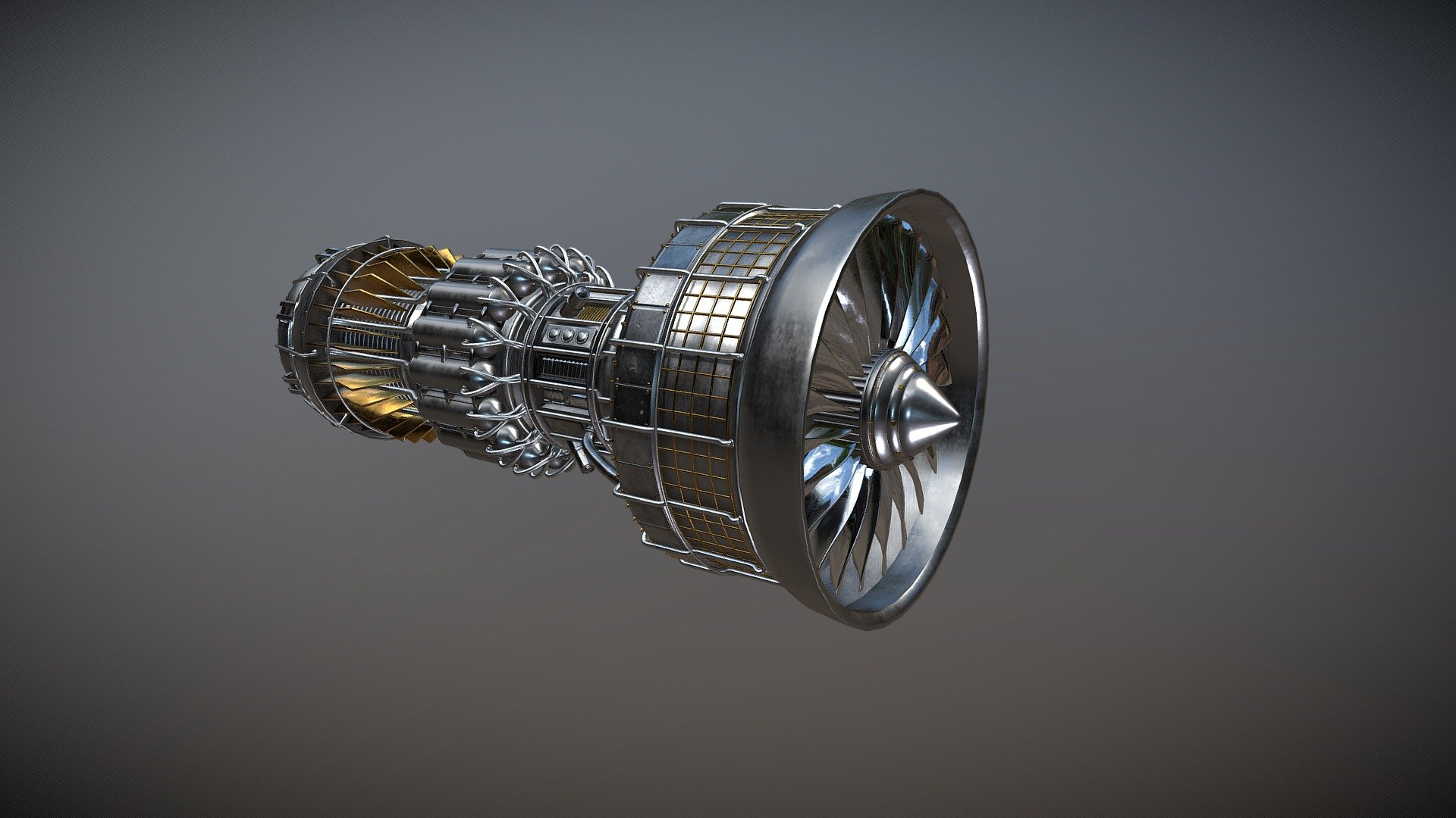 Turbine | Turbofan Engine 3d model